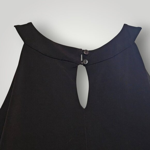 En Focus Studio Women’s 10 Black Sleeveless Cocktail Dress Royal Blue & Fuchsia - Picture 9 of 13